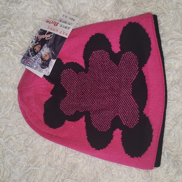 Jamont Other - Winter Beanie Pink & Black Bear